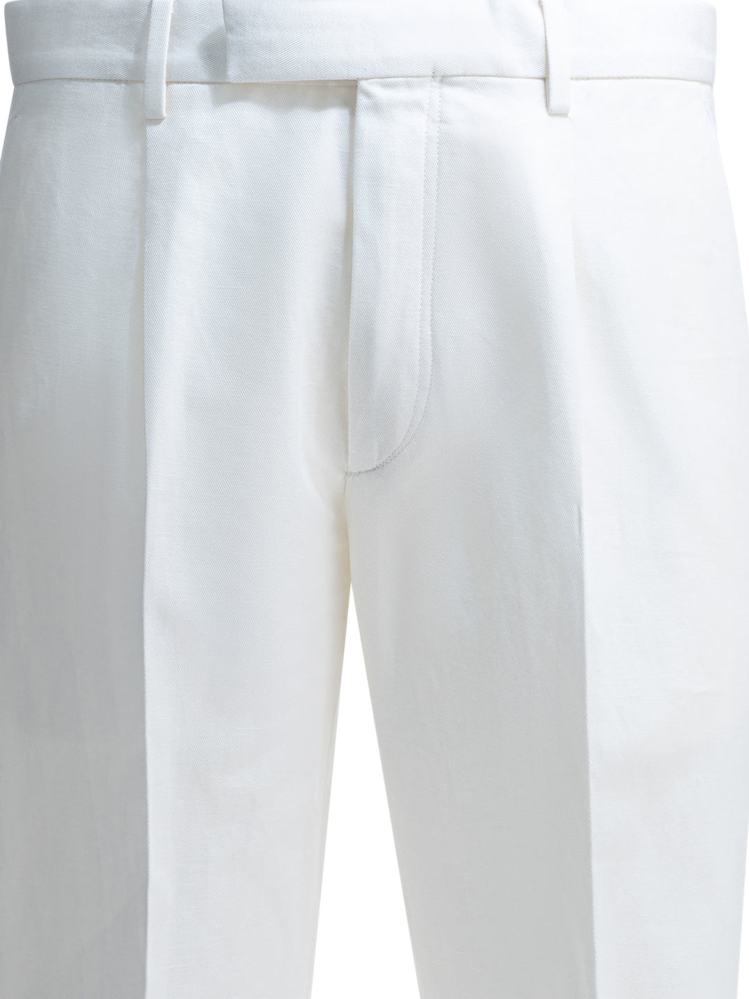 Zegna Tailored Pants Trousers - White | 289fa33b981604a9207b05d43c0cb444b820f45c