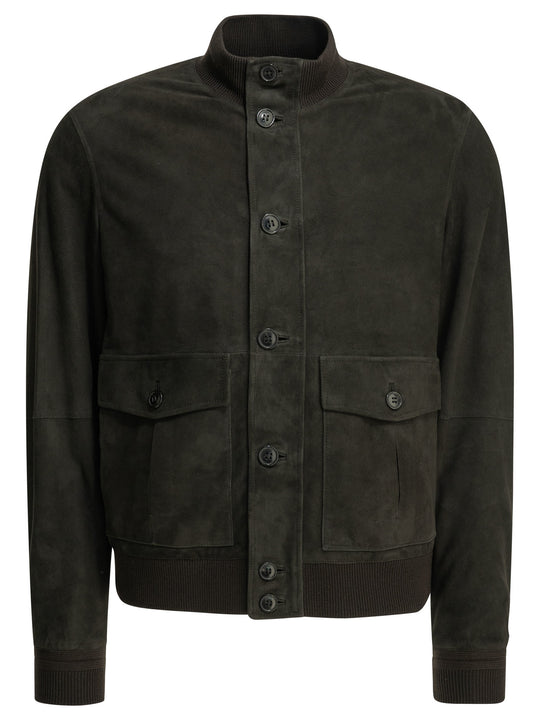 Suede Jacket Jackets And Coats Brown