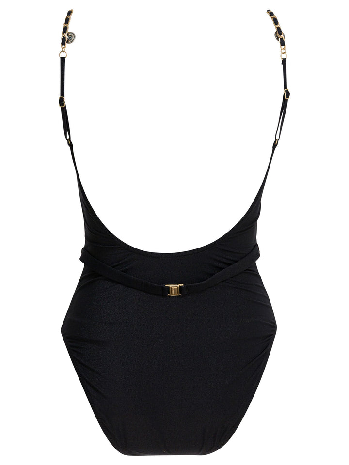 Zimmermann Daylight Chain Scoop Swimwear - Black | 2f5c94a4996d8bcceb23c1ad6eb758f1ec3c7187