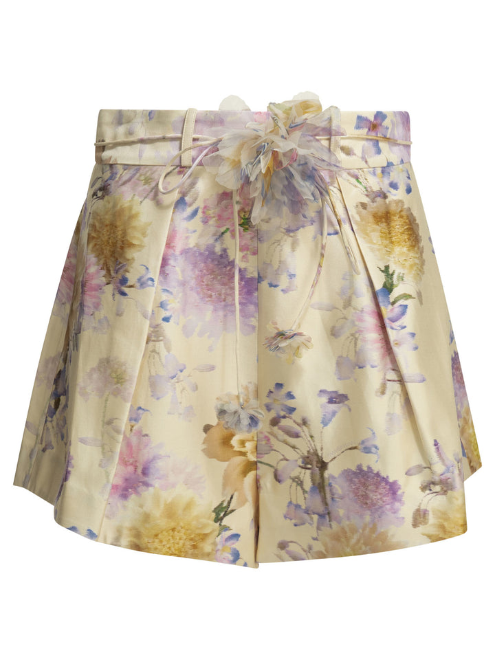 Zimmermann Luna Shorts - White | addf3a1438356824fe6bd9b7f339d1f41f698432