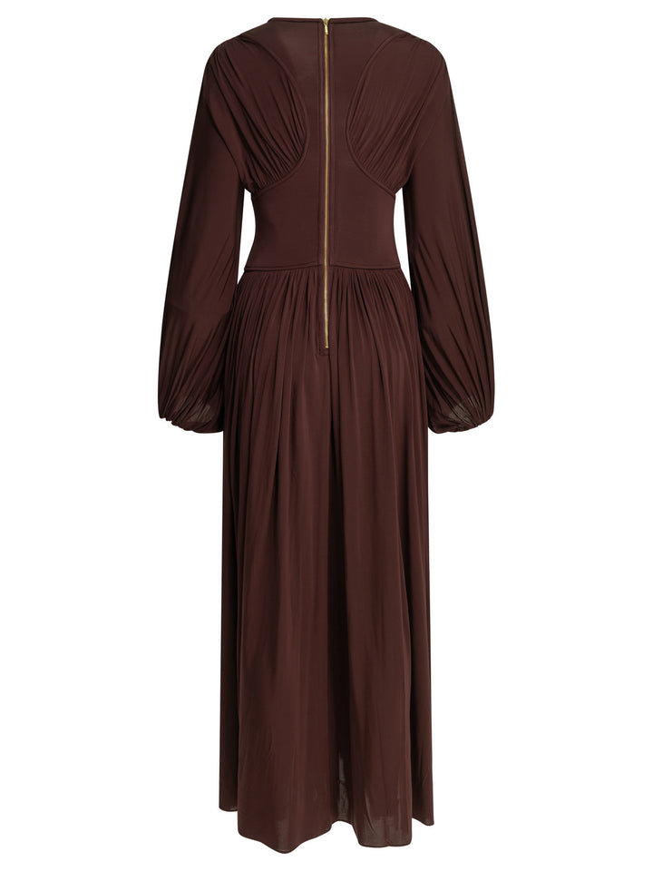 Zimmermann Luna Billow Dresses - Bordeaux | 62a3c63e4741d733368a955f4046e329da172eef