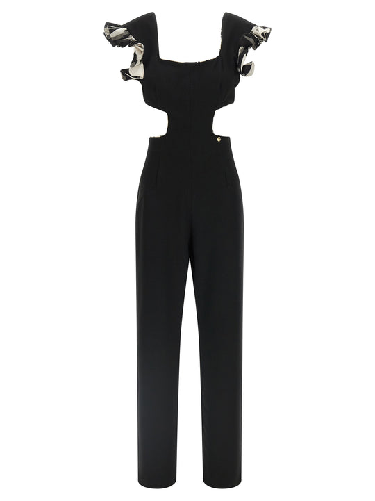 Cut-Out Jumpsuit Jewelry Black