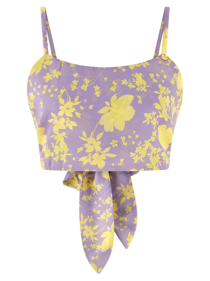 Catalina Floral Crop Top Tops - Purple | ae0e3c166ba4f5abf9ec437525a50d3b983e3c5d