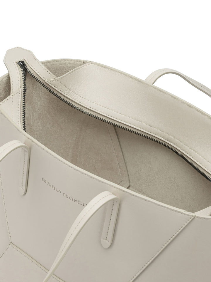 Brunello Cucinelli Bc Duo Shoulder Bags - White | 4f3f9b82bd66884b60a18a78a422ca60d857bba4