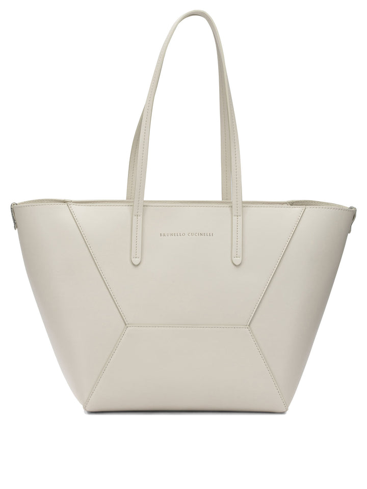 Brunello Cucinelli Bc Duo Shoulder Bags - White | 489ac067d284eb14aeb819ff450e031d970ddacc