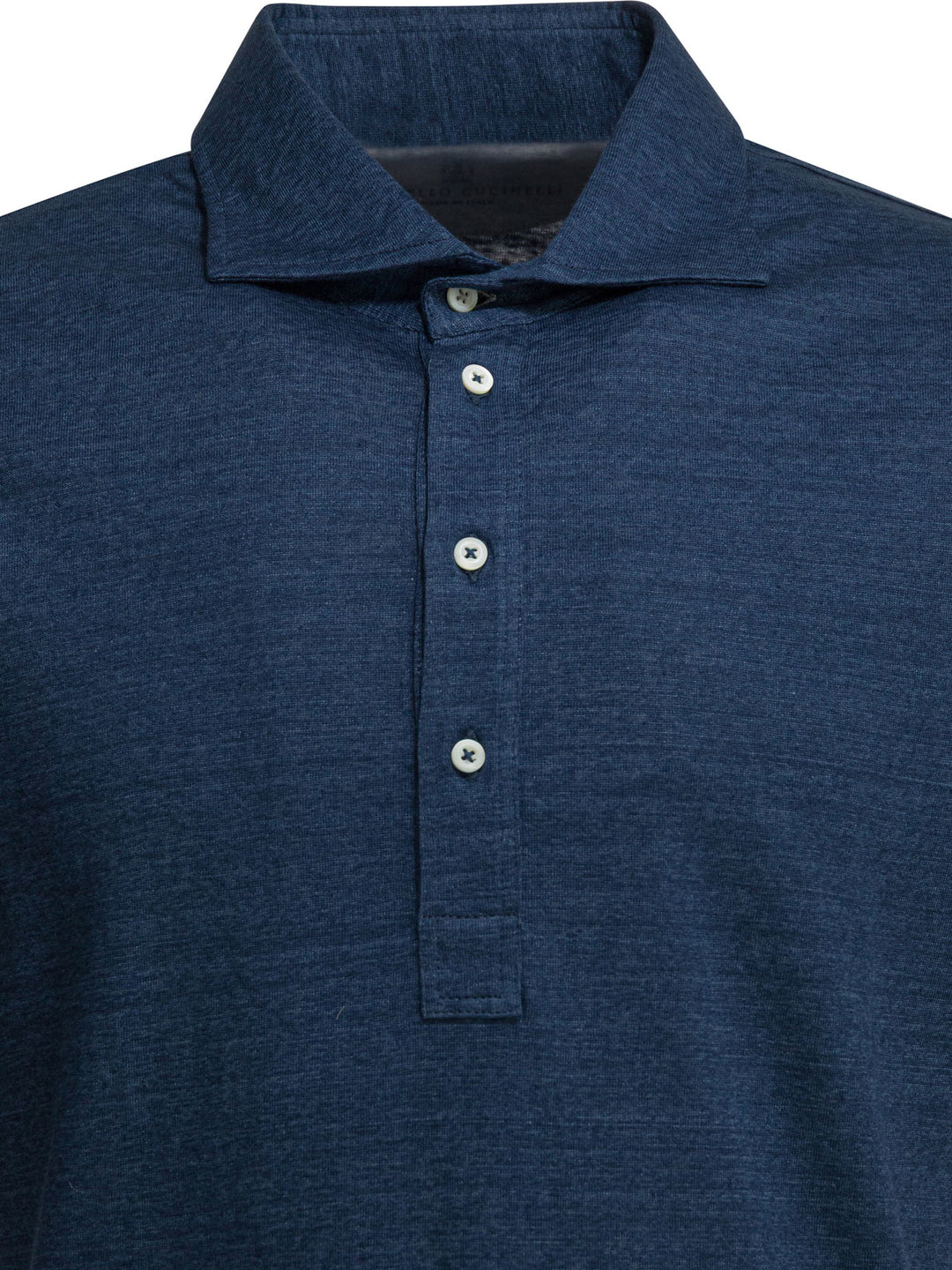 Brunello Cucinelli Linen And Cotton Button-Down Polo Shirt Polo shirts - Blue | 78a333d59e36a0ceea1ed1cb79f04831117b6089