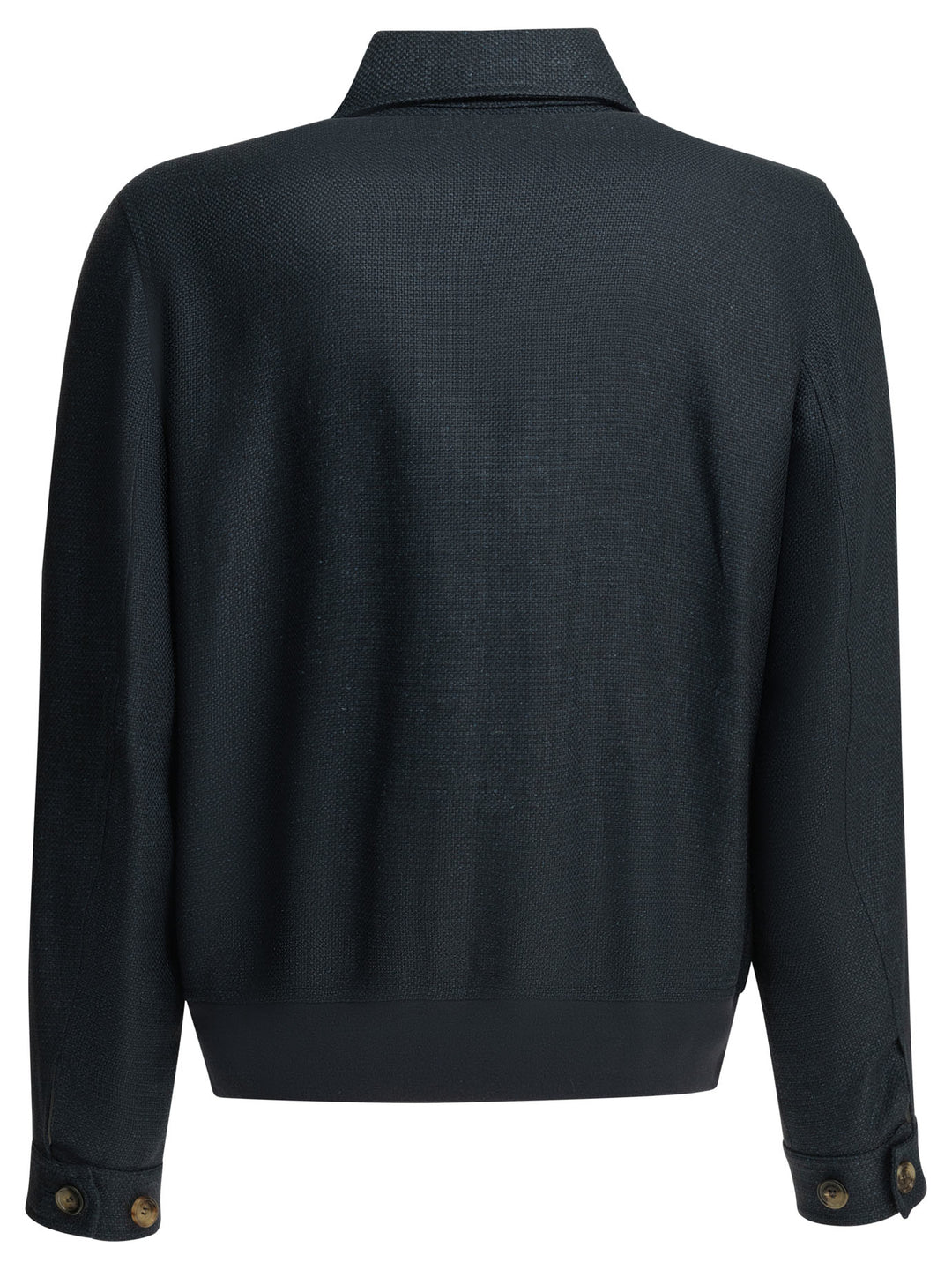 Brunello Cucinelli Lightweight Jacket Made Of A Silk-Linen Blend Jackets and Coats - Blue | 60eee137e01eec0d1992a4dd40672e6a99308dd9