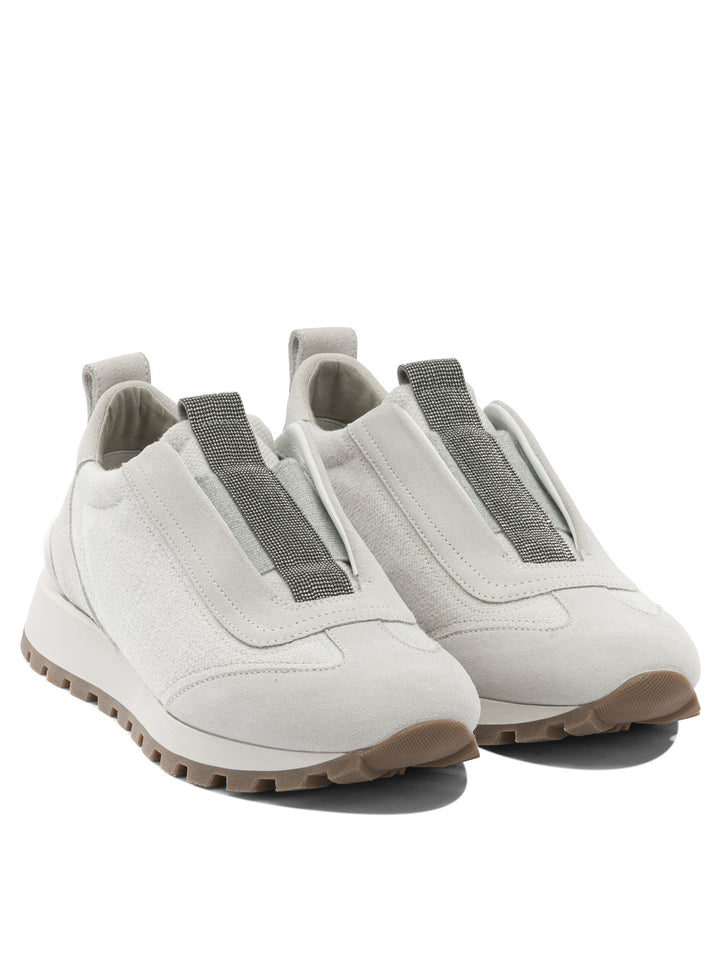 Brunello Cucinelli Precious Detail Sneakers & Slip-On - Grey | 57ff2df43de8396ccac75fe3e95d138c8ca4f71f
