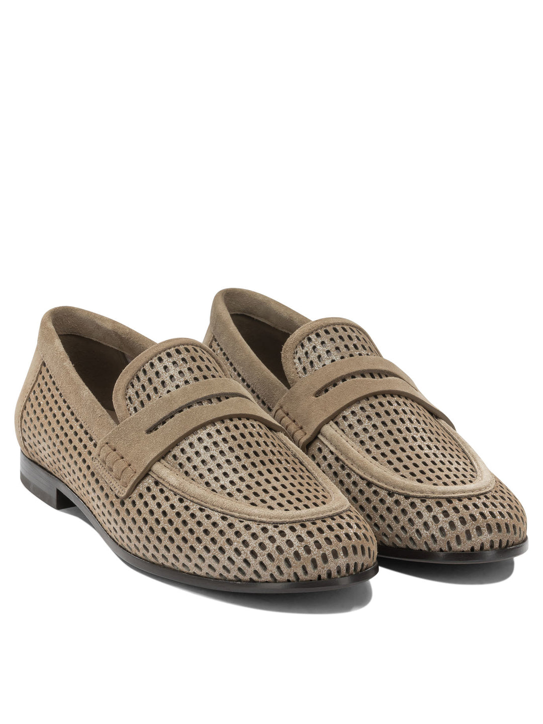 Brunello Cucinelli Sparkling Loafers & Slippers - Beige | a2af604490b4128b1bffaad94c1bff42892507f1