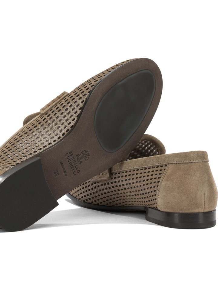 Brunello Cucinelli Sparkling Loafers & Slippers - Beige | 34708a4de0e325c5fee66fd1d42cc79b294a6a43