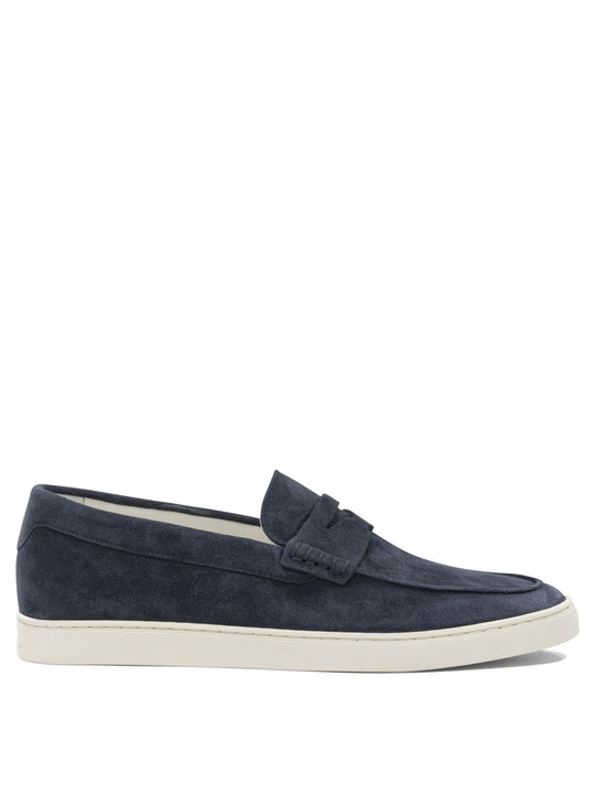 Suede Loafers Loafers & Slippers Blue