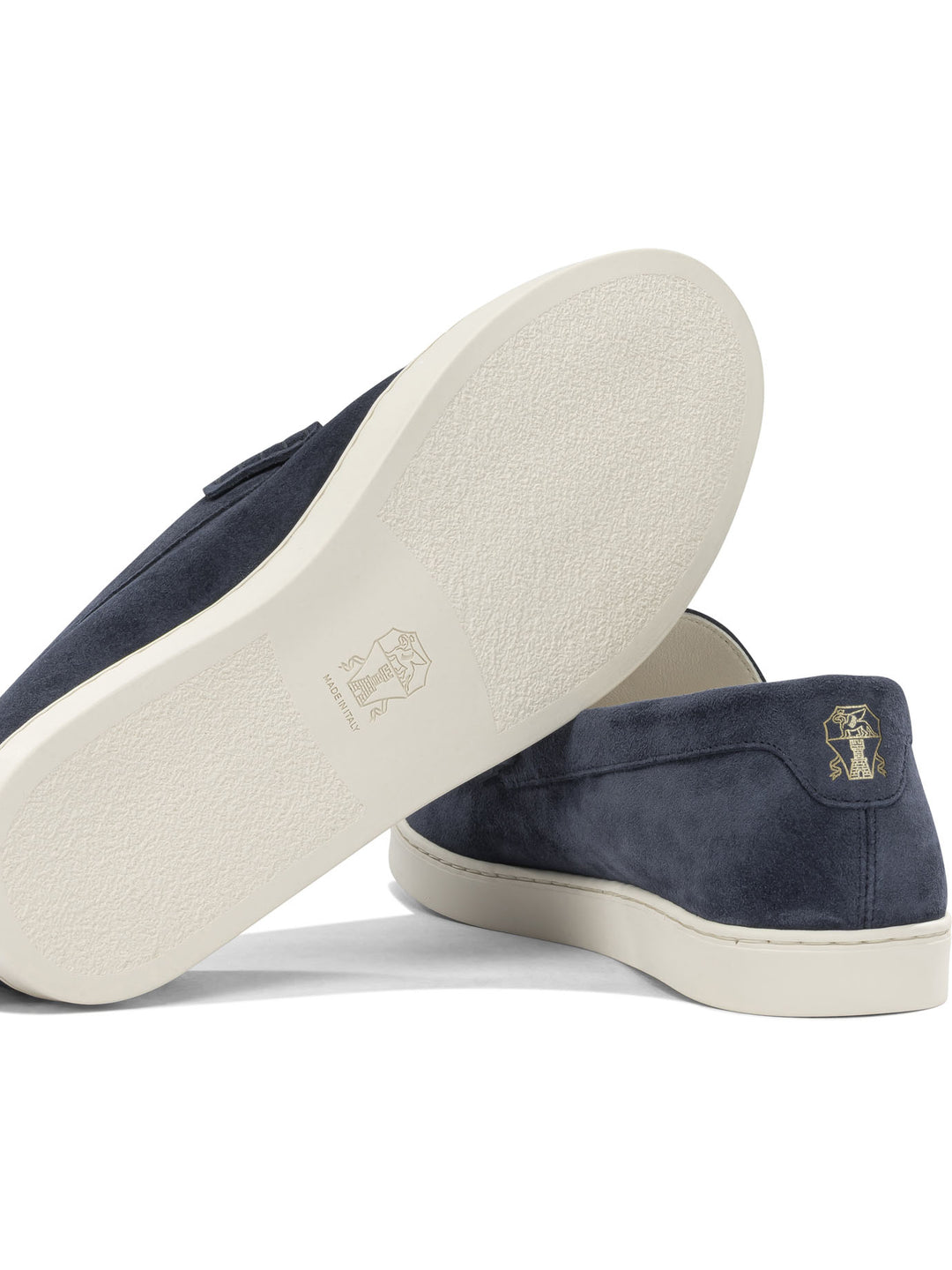 Brunello Cucinelli Suede Loafers Loafers & Slippers - Blue | 293758aec024f330dee223a1cec01f3ec56e1476