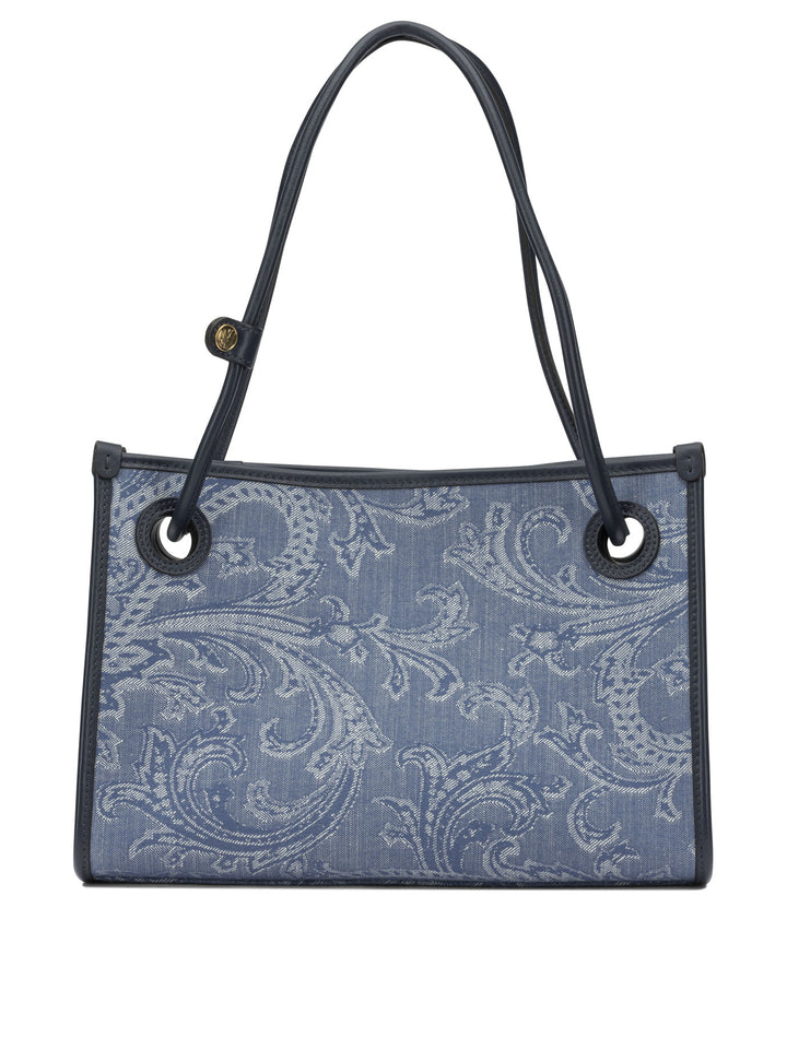 Etro Shopping Eyes Shoulder Bags - Blue | 741fddee468efa516dc0de6635a7e0d9c0f10ed0