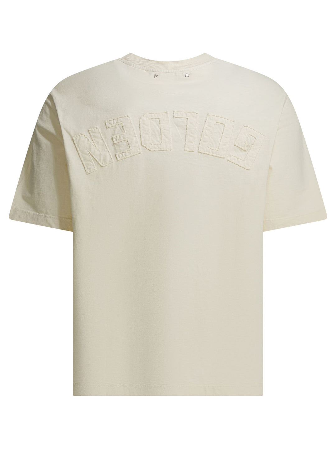 Golden Goose Jersey T-Shirt With Reverse Logo T-shirts - White | 2744735f4bf1703ab52ffccf2d6394ed83e3799a