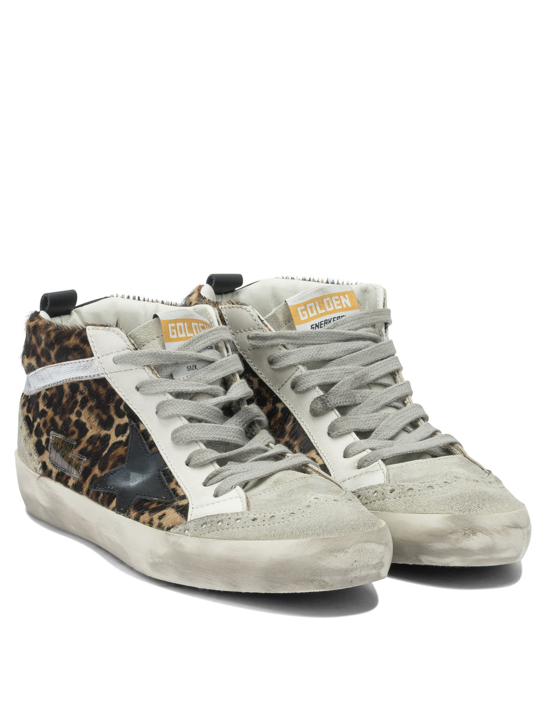 Golden Goose Mid Star Sneakers & Slip-On - Brown | 37b2698bbae82b55a93e54b354a85ad25f32a604