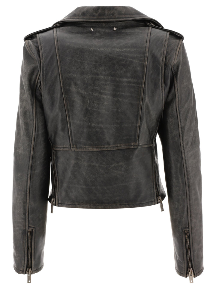 Golden Goose Chiodo Destiny Jackets and Coats - Black | bd6adf5da9a5419375d263bdc586af40ab0b98e7