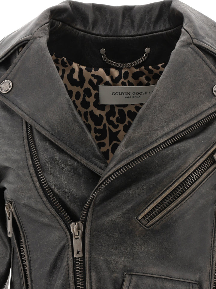Golden Goose Chiodo Destiny Jackets and Coats - Black | b48267229c2c1d8d05050a81e1c0d6a15e9eff64