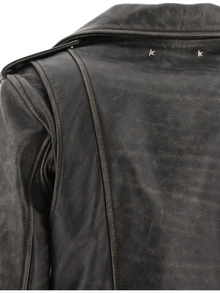Golden Goose Chiodo Destiny Jackets and Coats - Black | 7f535bb54b42dc00d4053c3fe06c9a44379fe3ae