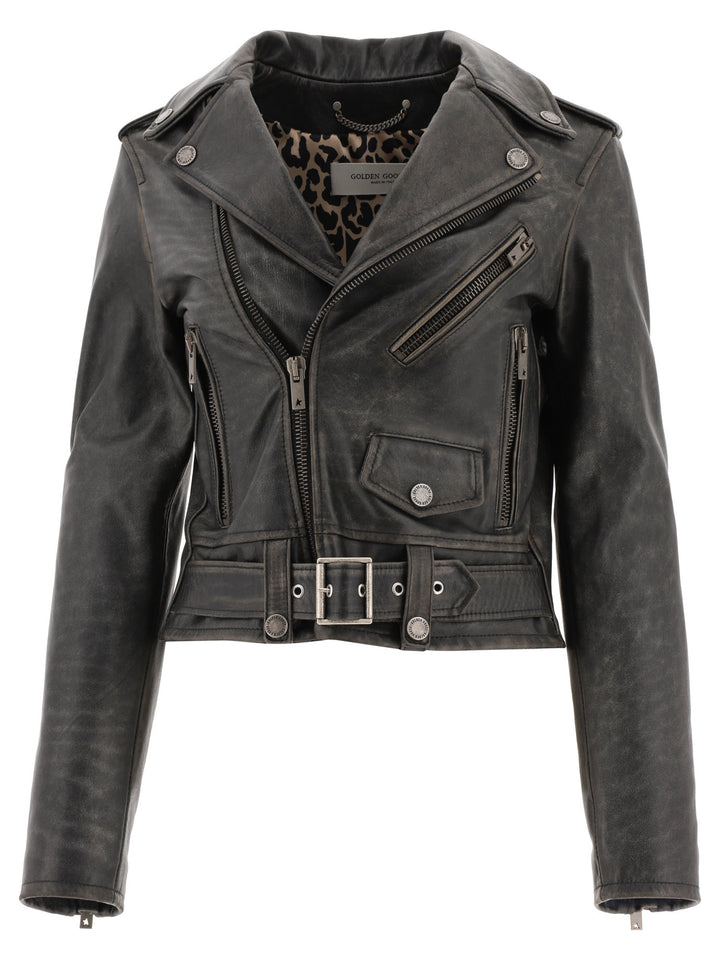 Golden Goose Chiodo Destiny Jackets and Coats - Black | 16b4a3cab3046758122895306482c8f78c568769