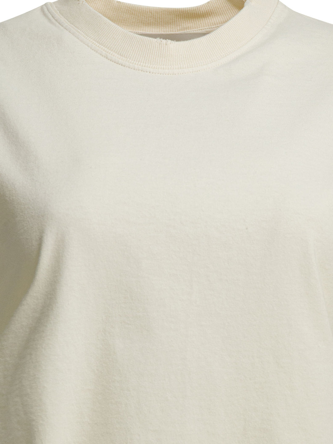 Golden Goose Crew Neck T-Shirt With Reverse Logo T-shirts - White | cebaec39187f4490e479f7c01493819c62eb843f