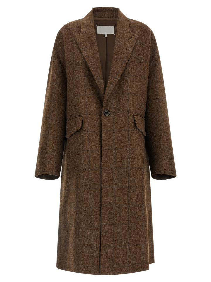 Maison Margiela Cocooning Coats and Trench Coats - Brown | 557195372f3ea6d4b329eac13ae6aa1cb74ec7b7