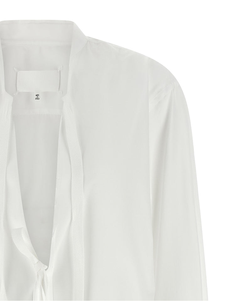 Maison Margiela Poplin Shirt Shirt and Blouse - White | f77963138e2c11128383bfa44f32b42870347e9f