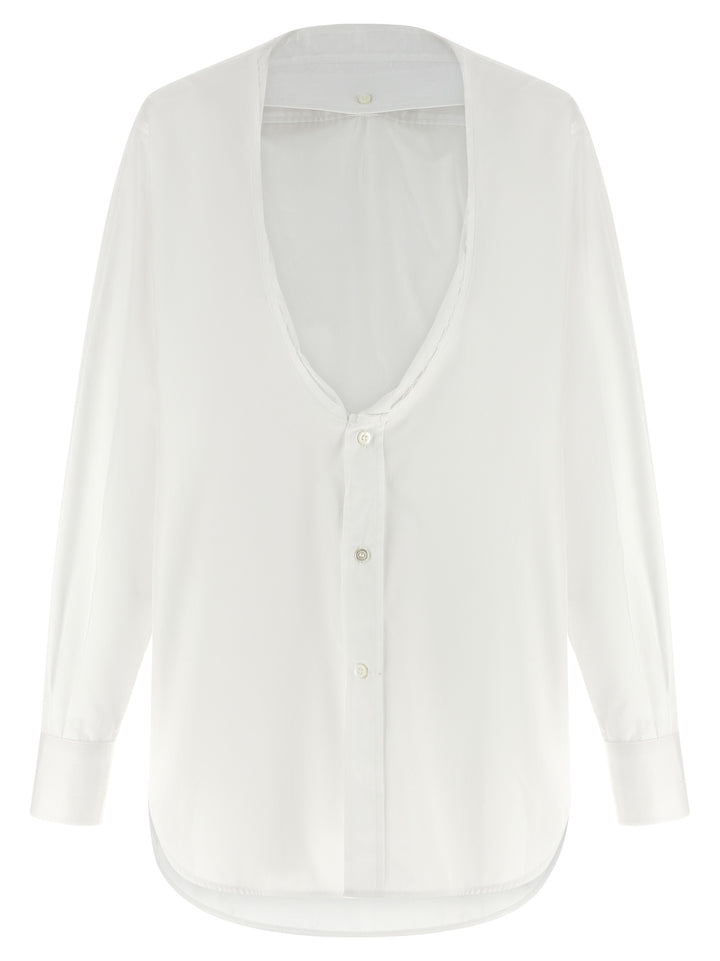 Maison Margiela Poplin Shirt Shirt and Blouse - White | 8d2fe15e2f1efc5379a522df06df425f5487624e