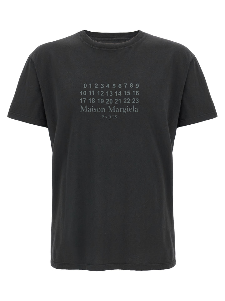 Maison Margiela Numeric Signature Mm6 T-shirt - Black | fed491a11708d87a6ddcdc75f9ce4d4d2303a46d