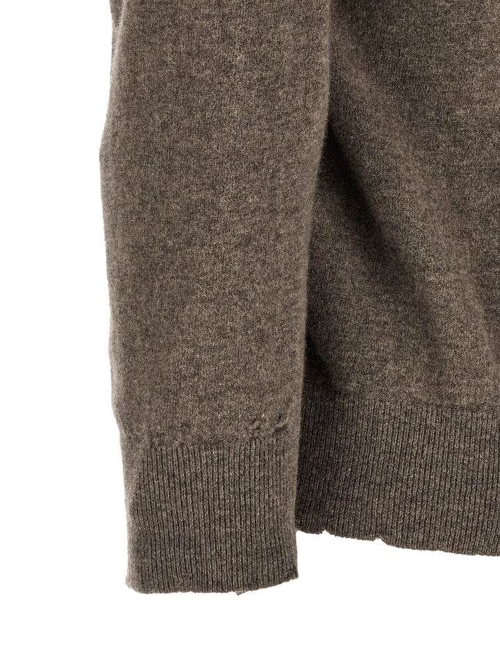 Maison Margiela Lived-In Jersey Sweaters and Cardigans - Brown | 58df5f9058019d08a8ede65fce5964b975b29d3f