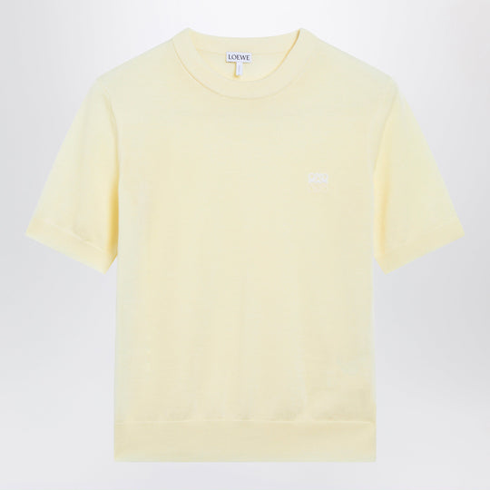 Light Yellow Wool Knit Top