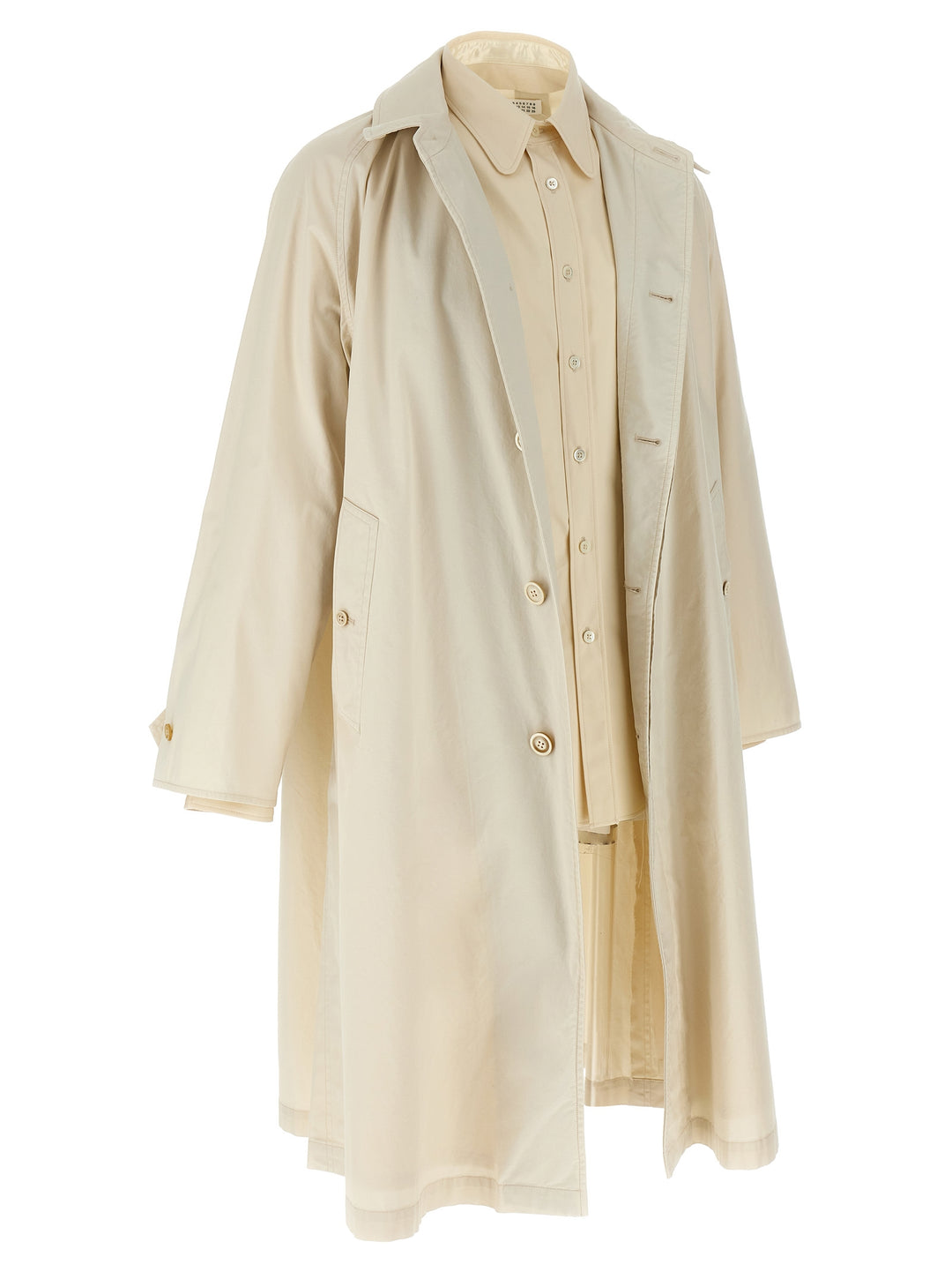 Maison Margiela Layered Trench Coat Coats and Trench Coats - Beige | c76c798d118d17a8f6209f2d15ad6b86c894b289