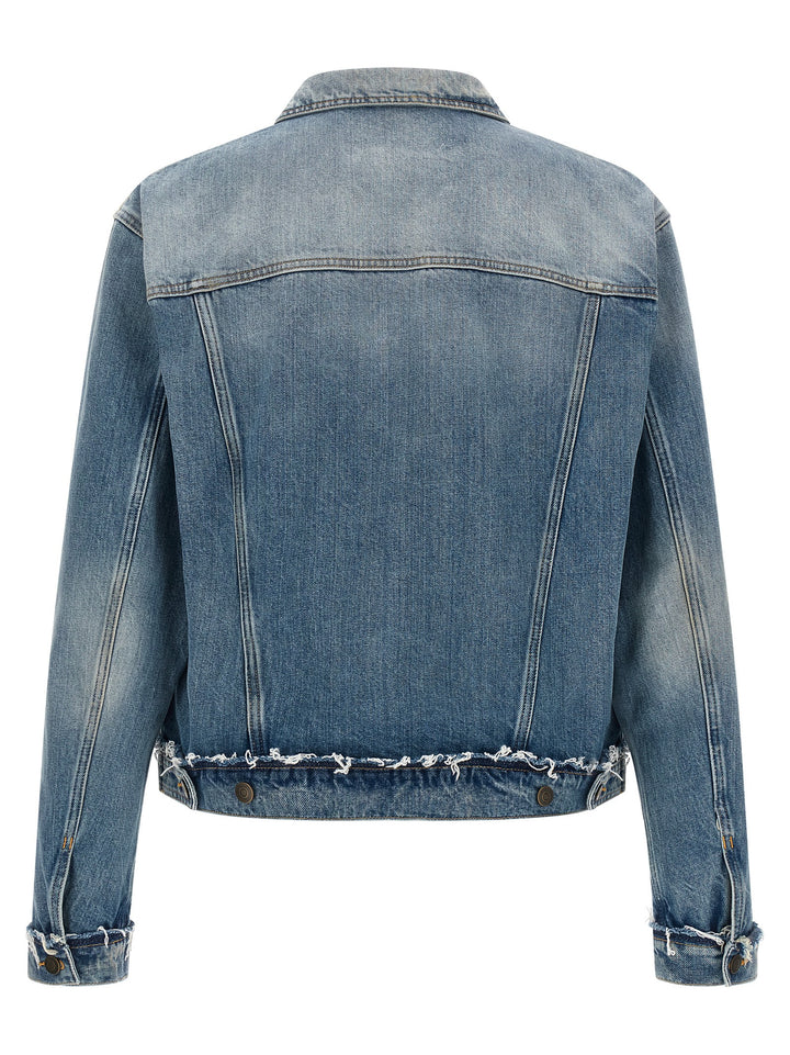 Maison Margiela Denim Jacket Puffer Jackets - Blue | 58c0575bd7d3cdec170df84c6d748da9eb285d81