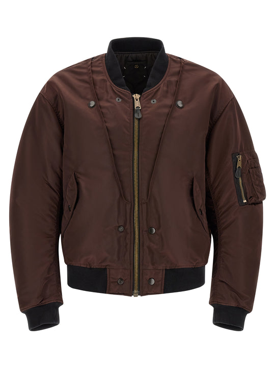 Reversible Bomber Jacket Puffer Jackets Multicolor