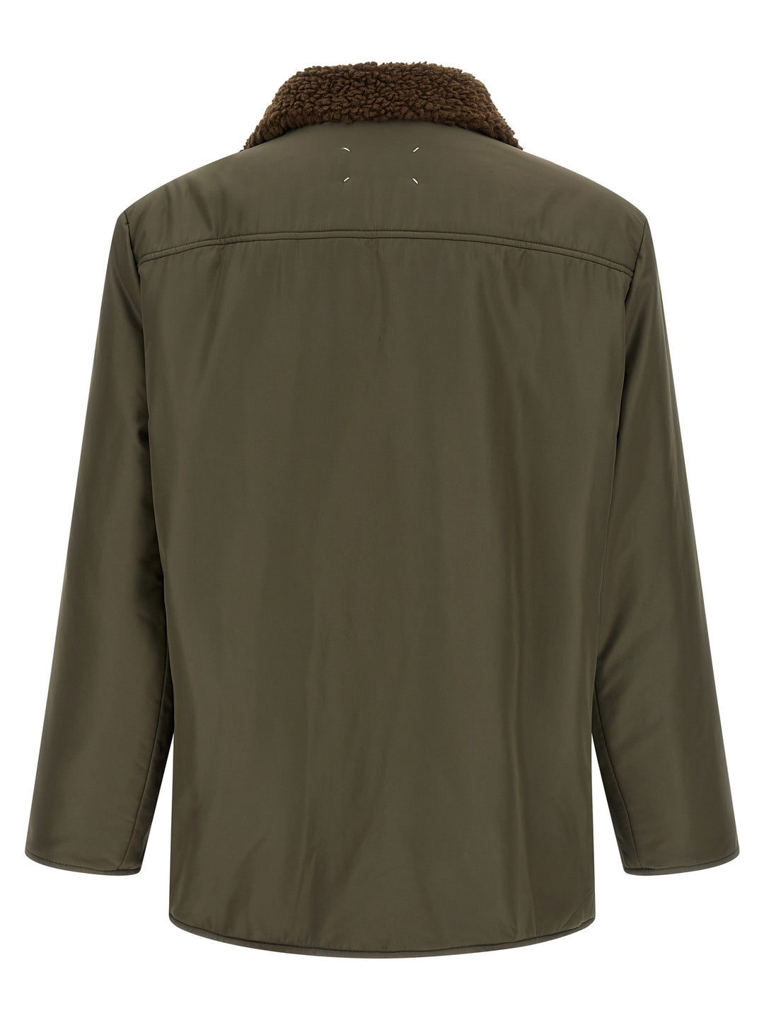 Maison Margiela Shearling Collar Parka Puffer Jackets - Green | 1833eeb019347e3bb8480136cccbf09e34d57692