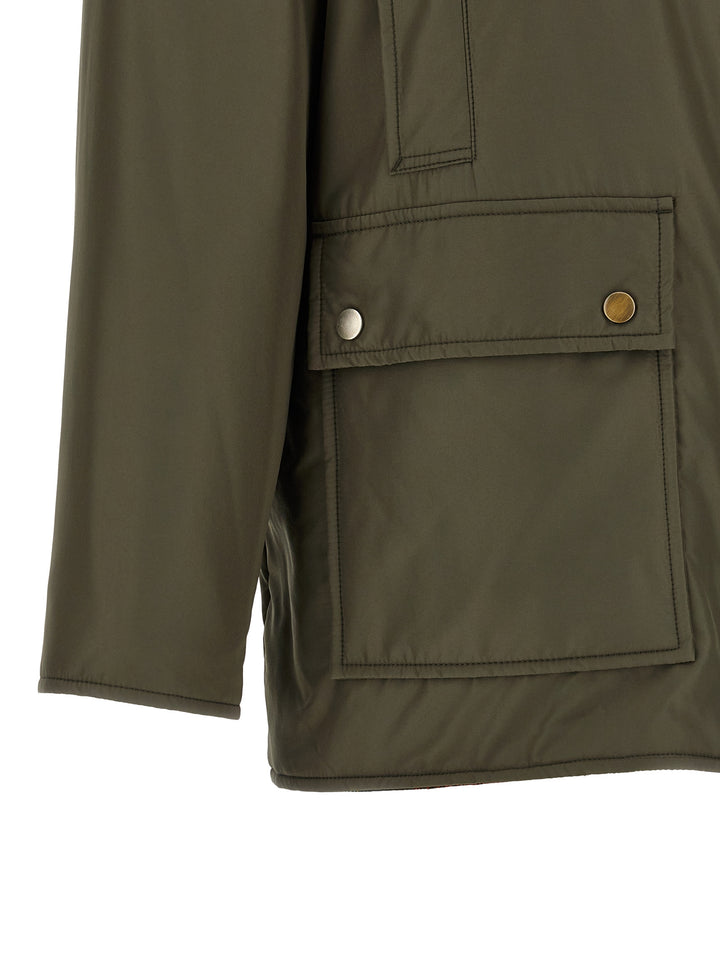Maison Margiela Shearling Collar Parka Puffer Jackets - Green | 567b573ec22b11c911fb1b7043c2a50fb971596a