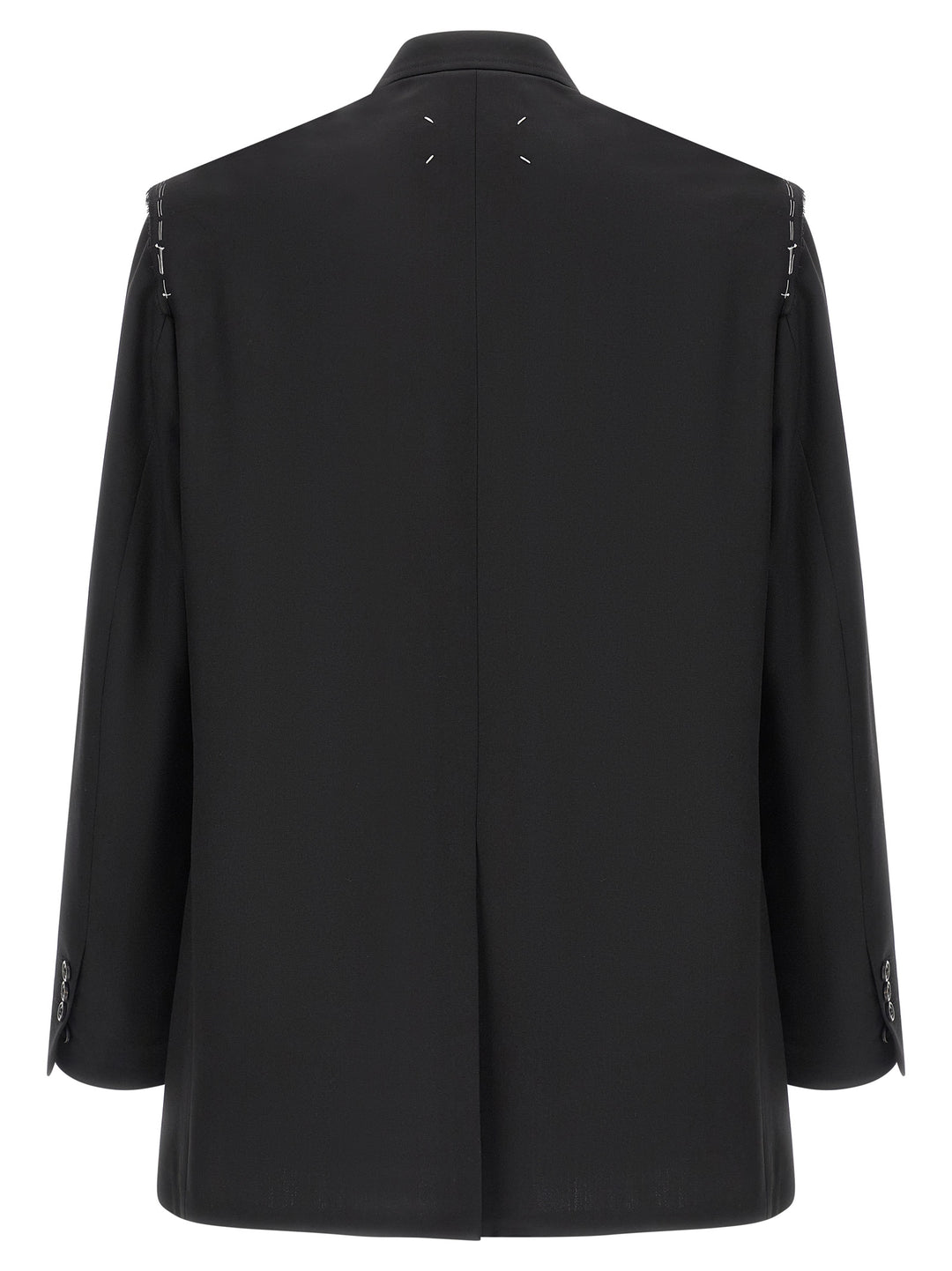 Maison Margiela Single-Breasted Blazer - Black | f6cda91137576ce278bb23a2144a3b70e6bed997