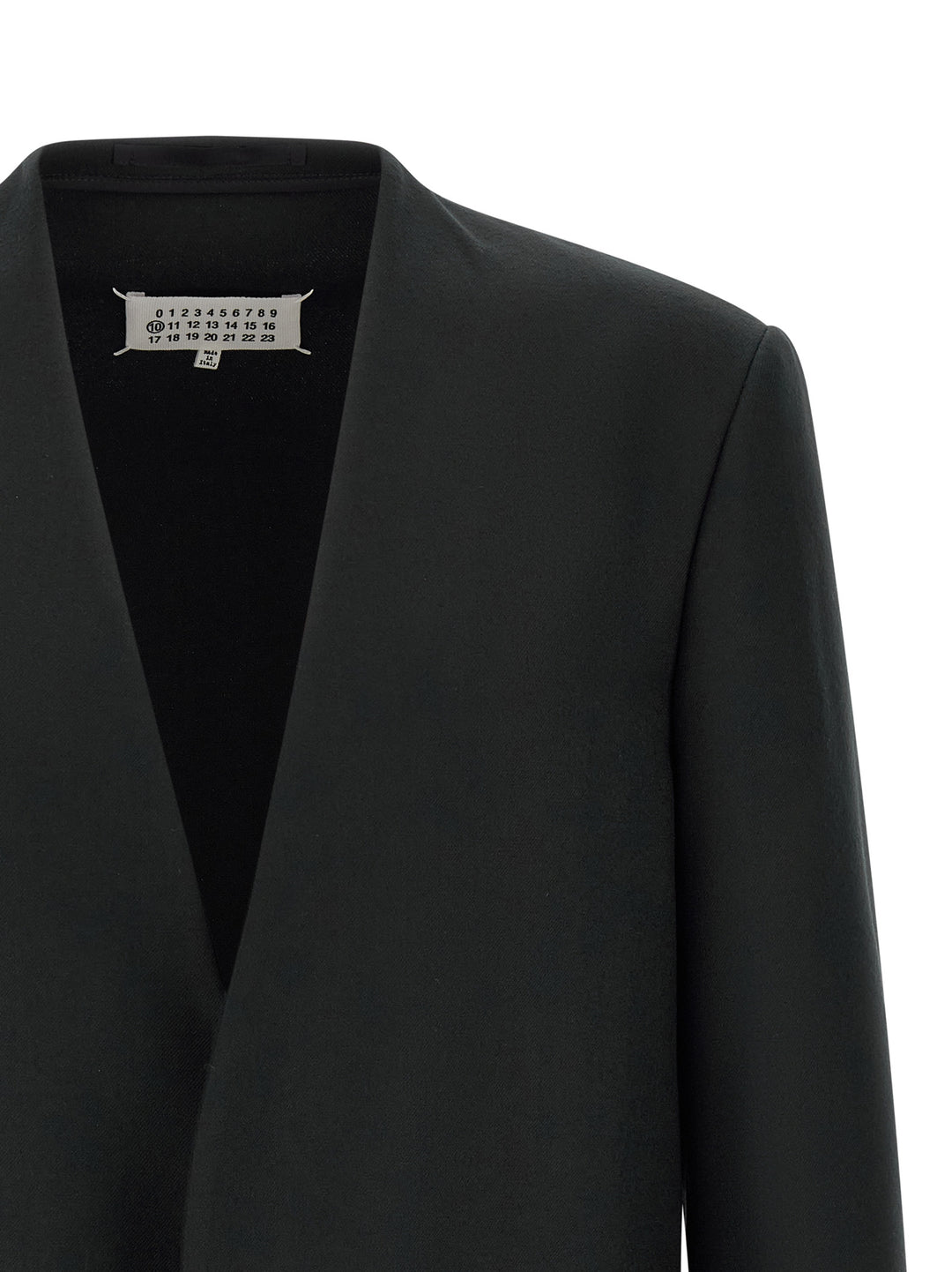 Maison Margiela Minimal Blazer - Black | b9dd06a8bef741e4abd570a9d7b1a5a69a601aef