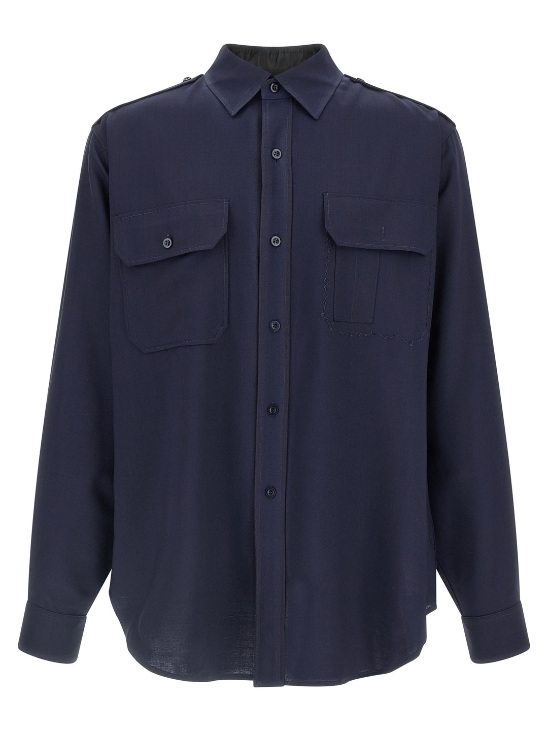 Maison Margiela Pressed To Death Shirt and Blouse - Blue | 94f888386dc8ea5177d6969cf23ac1c2ca1231d2