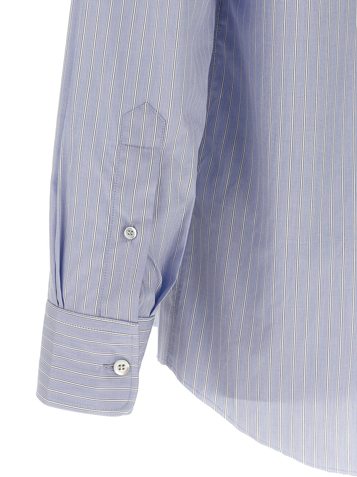 Maison Margiela Striped Shirt Shirt and Blouse - Light Blue | 71e09733da7f9a4da91c5acb6f12568a3109faef