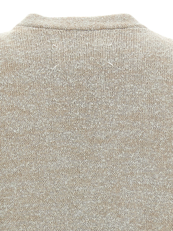 Maison Margiela Bouclé Knit Vest Gilet - Beige | 5bc85678b12113934ad6caa3f8723583ab4298e4