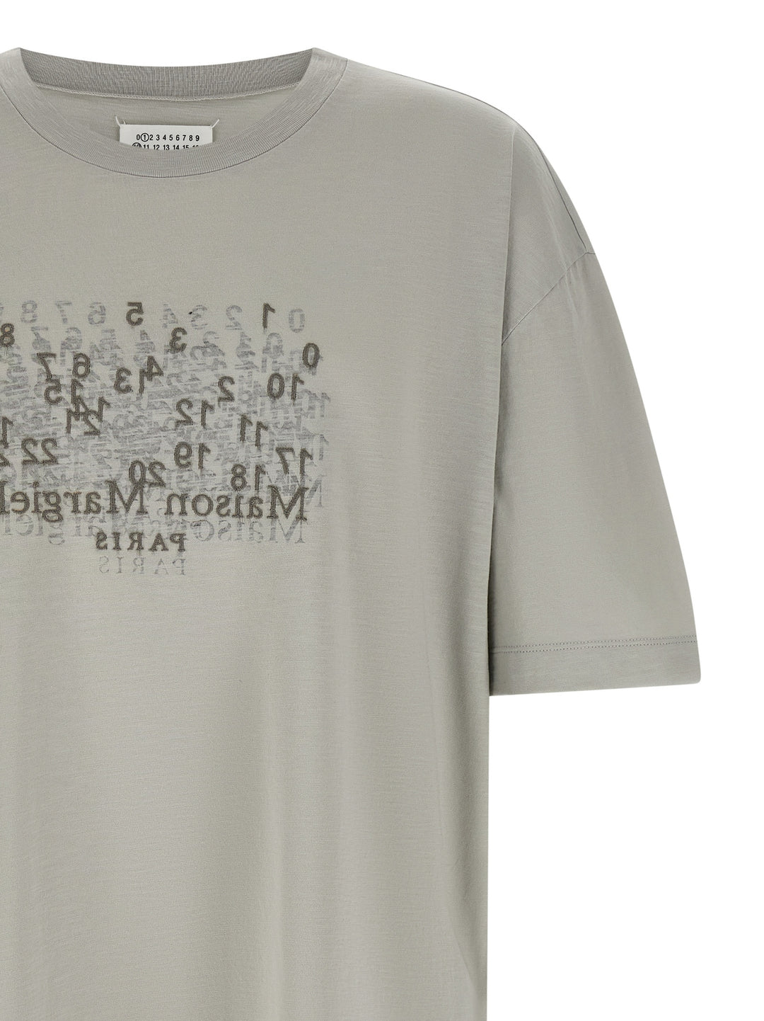 Maison Margiela Numerical T-shirt - Gray | dfc88550872776e651a4ed42410ca01bc28d1ccc
