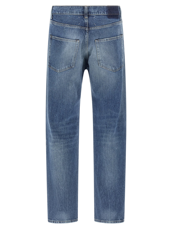 Maison Margiela Patch Jeans - Blue | cc149cd7715fd7b4ecee21354fff69da00049312