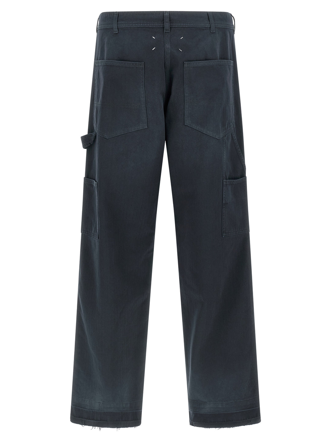 Maison Margiela Herringbone Trousers Pants - Blue | 5804eeee6a5caf35839872e7f8aa2c075dac7c6a