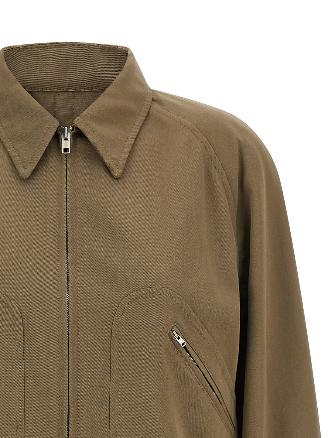 Maison Margiela Wool Jacket Puffer Jackets - Brown | 38ad784507c2fdd78913afd605d2def0c28280ab