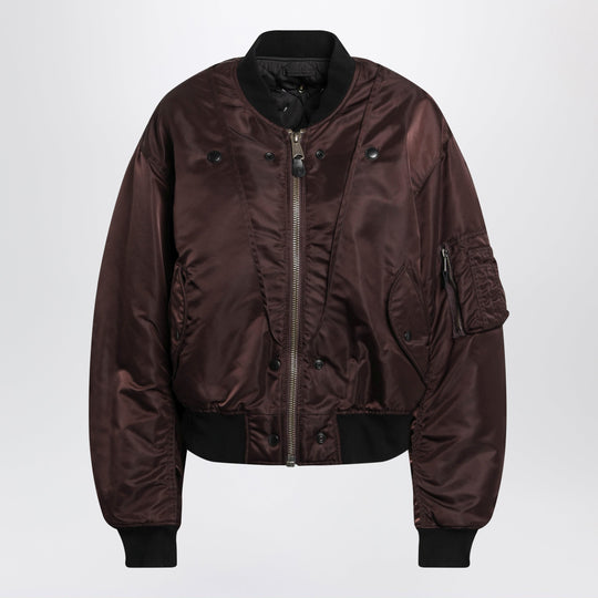 Reversible Ma-1 Jacket In Dark Brown