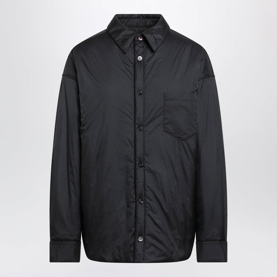 Oversized Black Padded Jacket In Polyamide