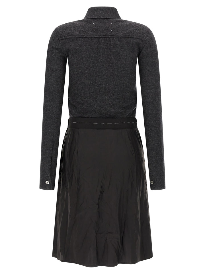 Maison Margiela Shirt Dress Dresses - Gray | d2058ab81869d94bcf26cc77afb19bf719ccbd4d