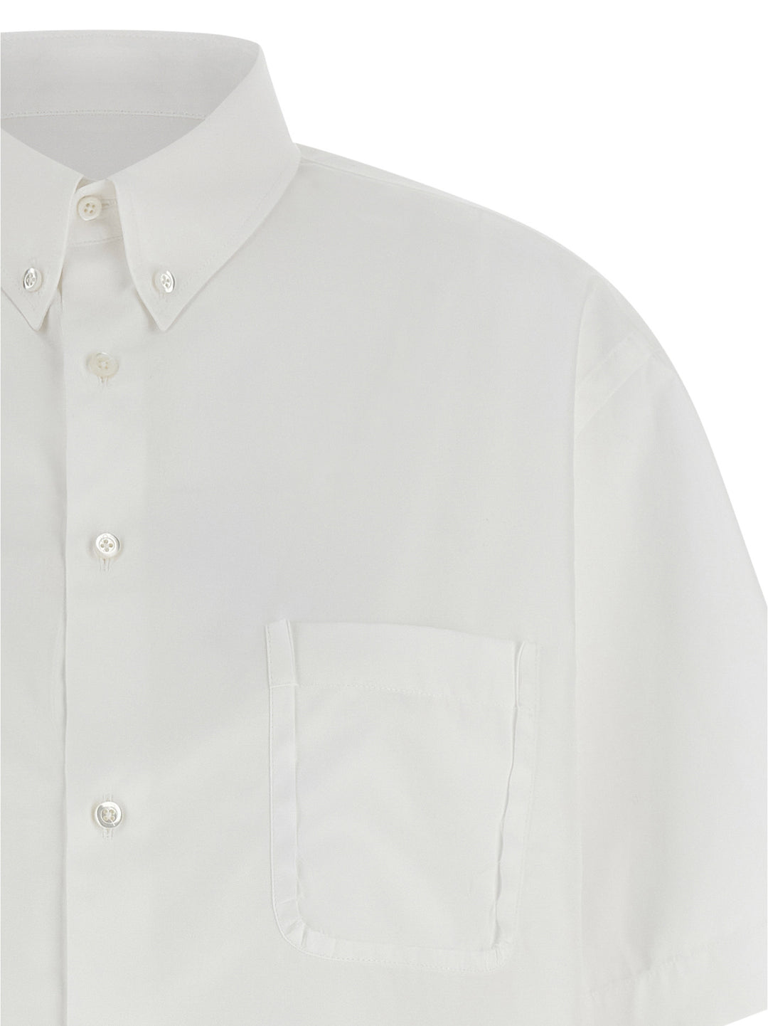 Maison Margiela Dotton-Down Shirt Shirt and Blouse - White | 667c8cf0a2f0790bc6a5afb00d759d832c2221b9