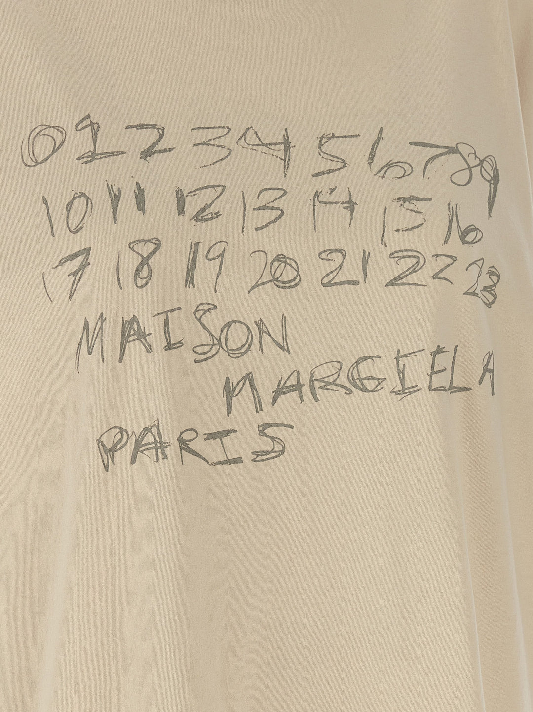 Maison Margiela Printed T-shirt - Beige | d3e774b2e930f3e74341ea9be93374a467e203b8