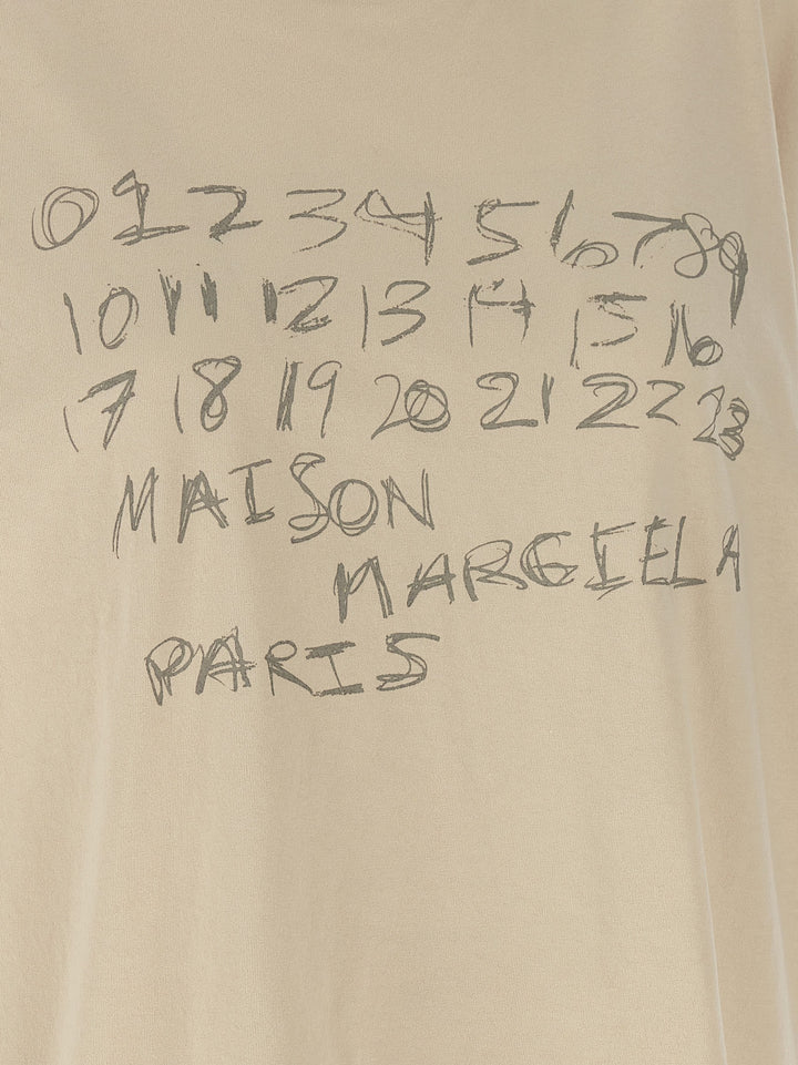 Maison Margiela Printed T-shirt - Beige | d3e774b2e930f3e74341ea9be93374a467e203b8
